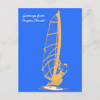 Postal windsurfista, saludos de Corpus Christi!