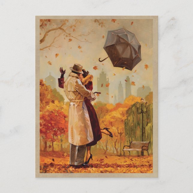 Postal Windy City Kiss (Anverso)