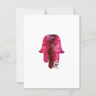 Postal Wine Stain Hamsa Art