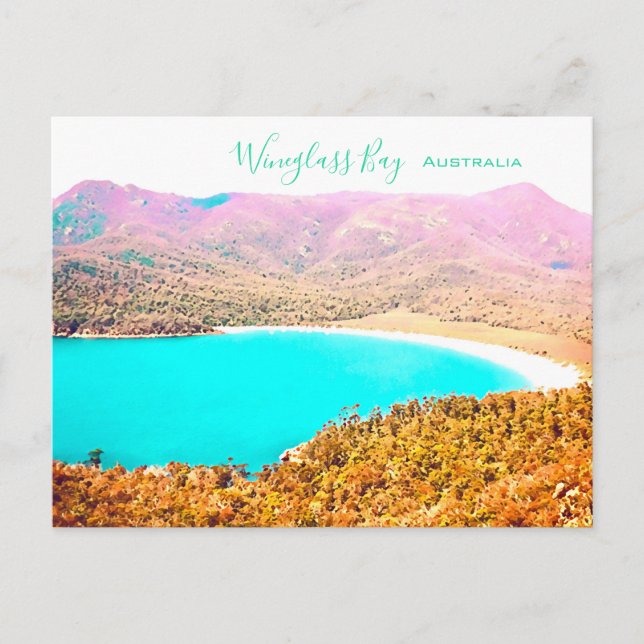 Postal Wineglass Bay Tasmania Australia (Anverso)