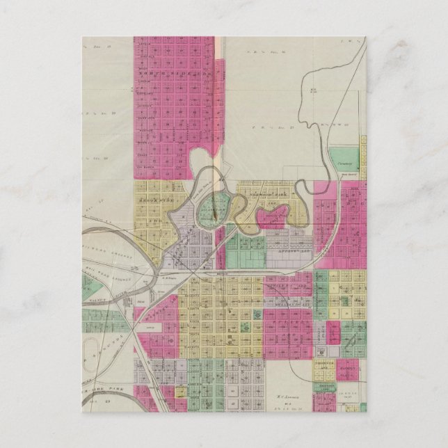 Postal Winfield, Condado de Cowley, Kansas (Anverso)