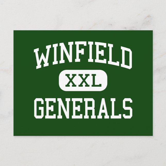 Postal Winfield - Generales - Alto - Winfield (Anverso)
