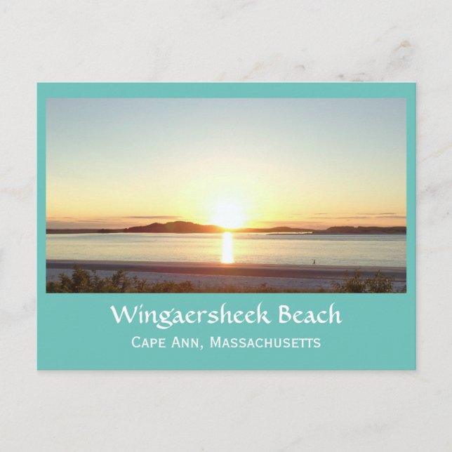 Postal Wingaersheek Beach Sunset (Anverso)