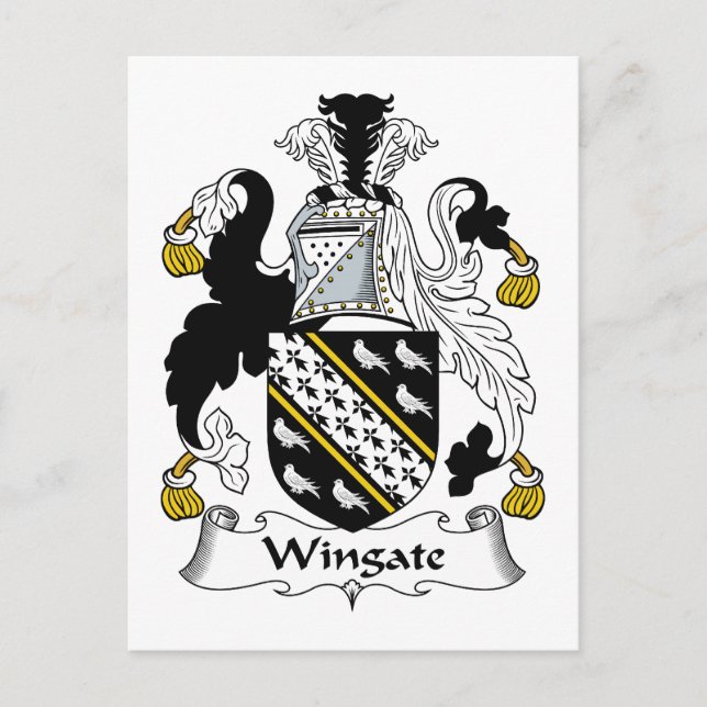 Postal Wingate Family Crest (Anverso)