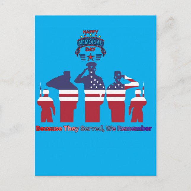 Postal Wings of remembrance azure (Anverso)