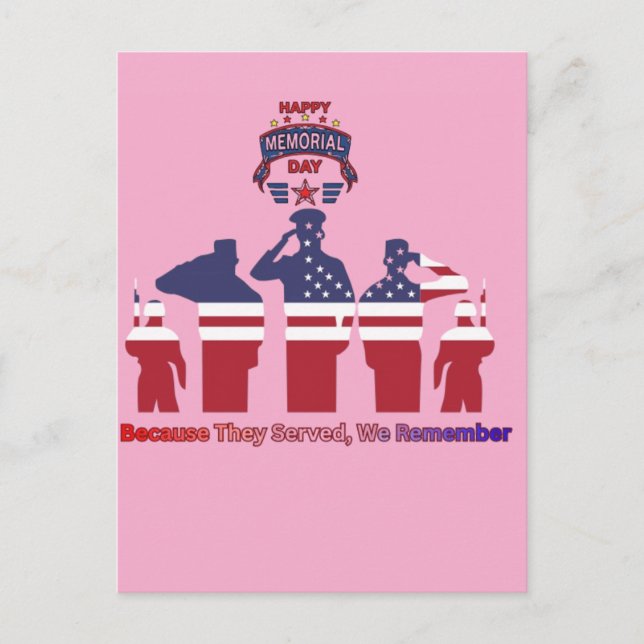 Postal Wings of remembrance pink (Anverso)