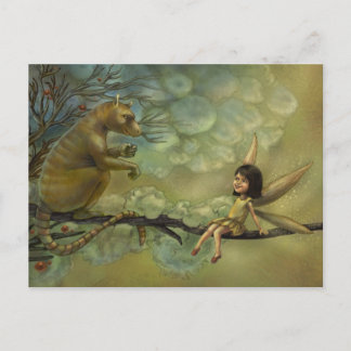 Postal Wings or Tails Fantasy Ilustracion