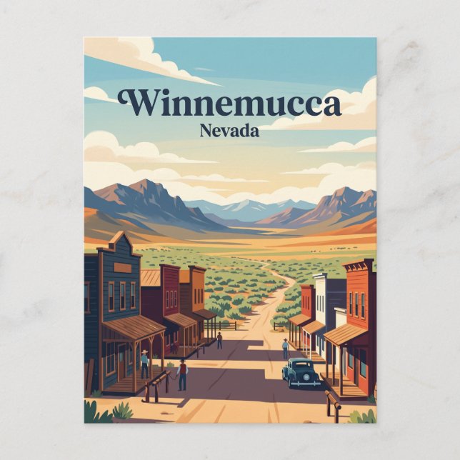 Postal Winnemucca, Nevada (Anverso)