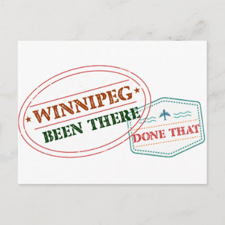 Postal Winnipeg He estado allí hecho eso