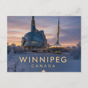 Postal Winnipeg Manitoba Ciudad Pradera Viaje