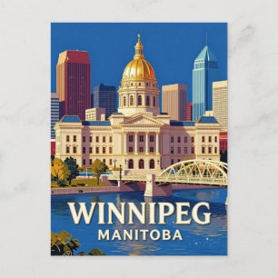 Postal Winnipeg Manitoba Punto de Referencia Moderno 🌊