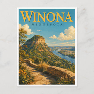 Postal Winona Minnesota Sugar Loaf GeoSaga