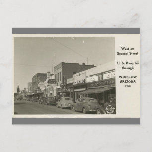 Postal Winslow Arizona U.S. Route 66  Vintage Photo