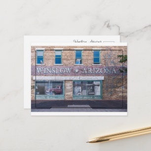 Postal Winslow, Arizona: una instantánea escénica de la R