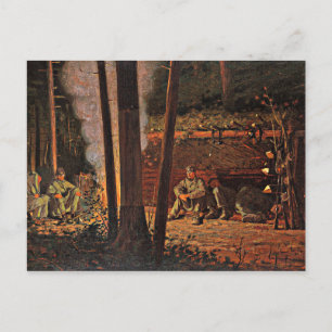 Postal Winslow Homer art - Delante de Yorktown