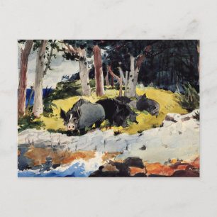 Postal Winslow Homer - Colonos de Bermudas