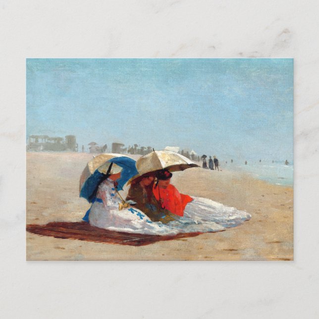 Postal Winslow Homer East Hampton Beach, Long Island (Anverso)