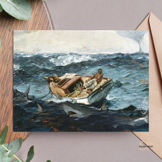 Postal Winslow Homer La imprenta de pintura de la Corrien (Subido por el creador)