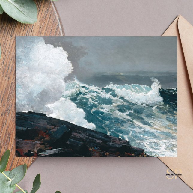 Postal Winslow Homer Northeaster  (Subido por el creador)