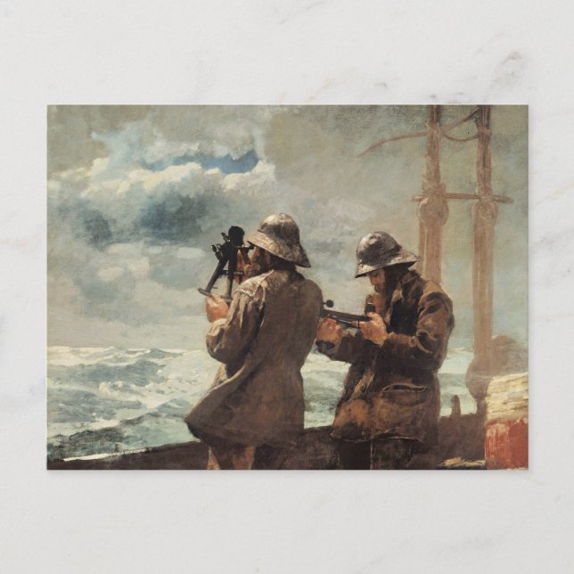 Postal Winslow Homer - Ocho campanas (Anverso)