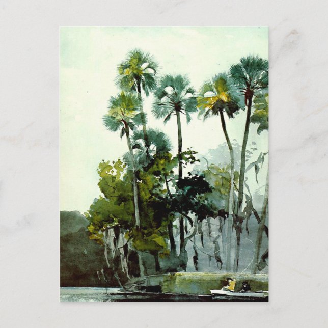 Postal Winslow Homer - Río Homosassa (Anverso)