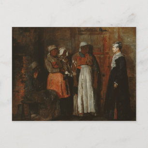 Postal Winslow Homer - Una visita de la antigua amante
