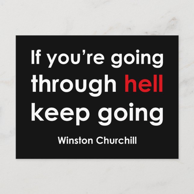 Postal Winston Churchill (Anverso)