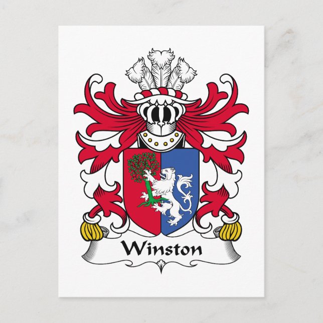 Postal Winston Family Crest (Anverso)