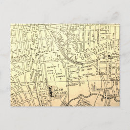 Postal Winston-Salem, mapa del vintage del NC