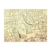 Winston-Salem, mapa del vintage del NC