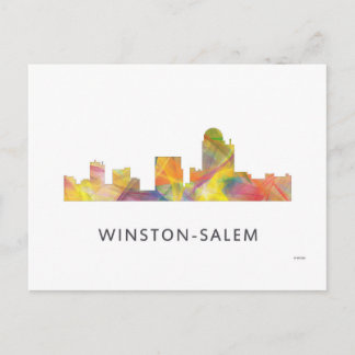 POSTAL WINSTON - SALEM, NTH CAROLINA SKYLINE -
