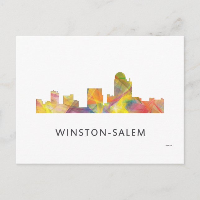 POSTAL WINSTON - SALEM, NTH CAROLINA SKYLINE - (Anverso)