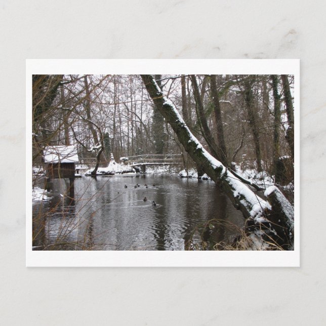 Postal Winter an der Wümme (Anverso)