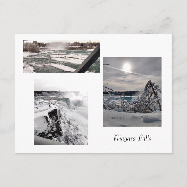 Postal Winter at Niagara Falls  (Anverso)