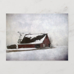 Postal Winter Barn