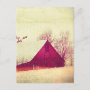 Postal Winter Barn