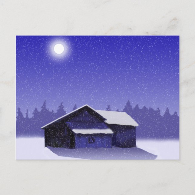Postal Winter Barn 2 (Anverso)
