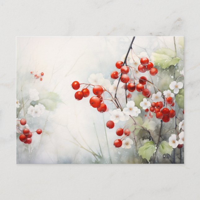 Postal Winter Berries (Anverso)