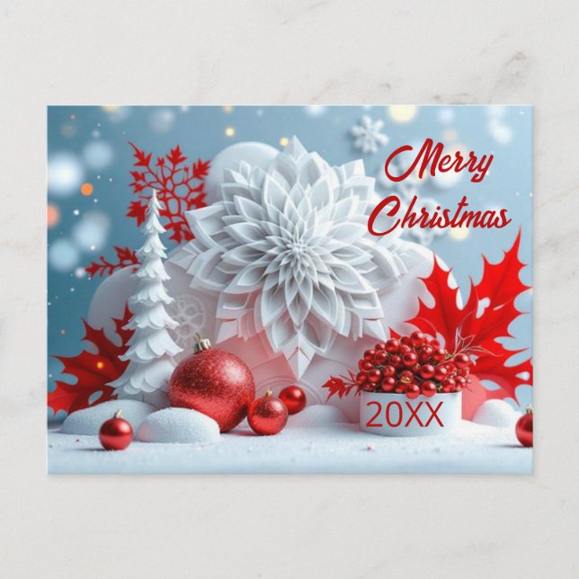 Postal Winter Blossom Composition (Anverso)