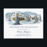 Postal Winter Country Christmas Moving Announcement<br><div class="desc">Winter Country Christmas Moving Announcement Postcard.</div>