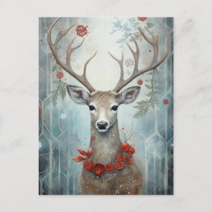 Postal Winter Deer Boho
