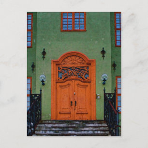 Postal Winter Doorway Oslo