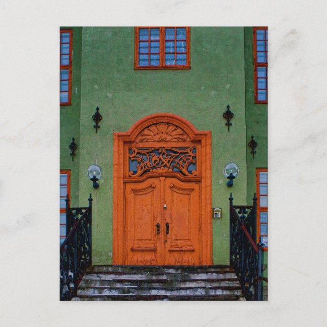 Postal Winter Doorway Oslo (Anverso)
