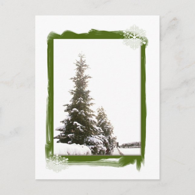 Postal Winter Evergreens-DIY (Anverso)