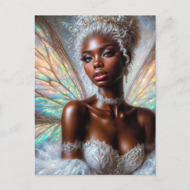 Postal Winter Fairy With Dark Skin (Anverso)