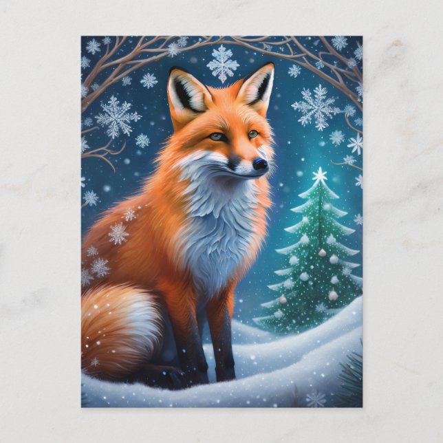 Postal Winter Fox (Anverso)