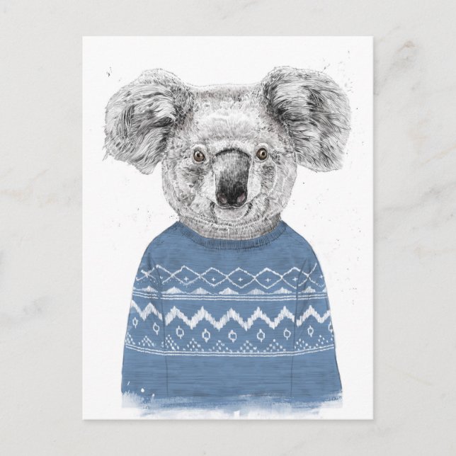 Postal Winter koala (Anverso)