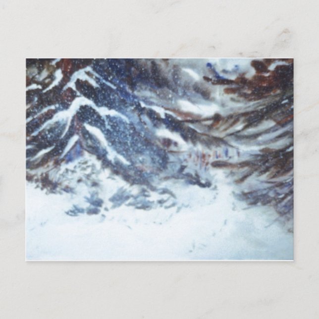Postal "Winter Pines #1" (Anverso)
