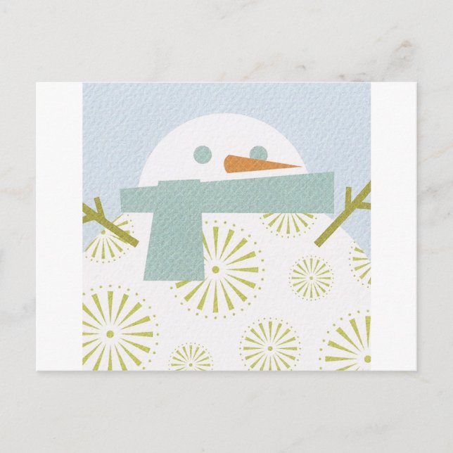 Postal Winter Snowman (Anverso)