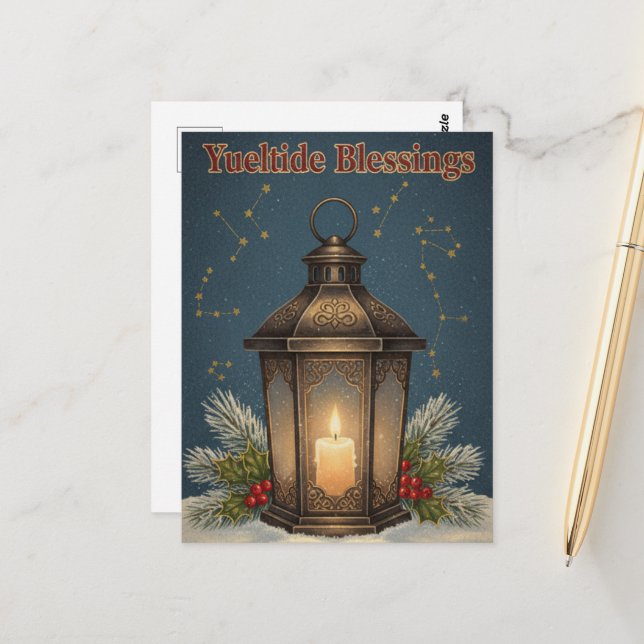 Postal Winter Solstice Postcard (Anverso/Reverso In Situ)